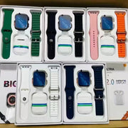 T88 Ultra HD Screen Smart Watch with Earphones