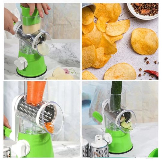 Roller Vegetable Cutter Hand Crank