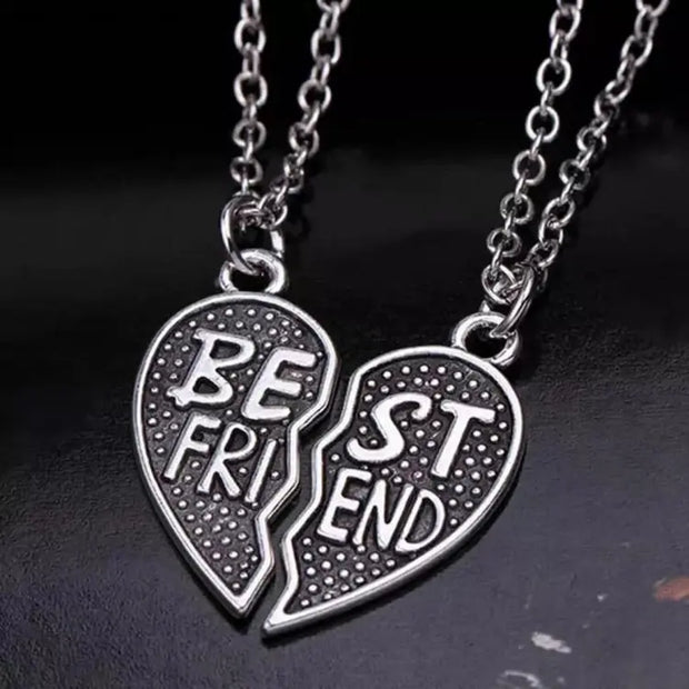 Best Friends Forever Heart Pendant Necklaces