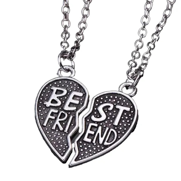 Best Friends Forever Heart Pendant Necklaces