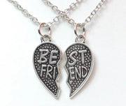 Best Friends Forever Heart Pendant Necklaces