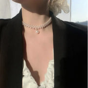 Handmade Pearl Weaving Necklace