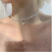 Handmade Pearl Weaving Necklace